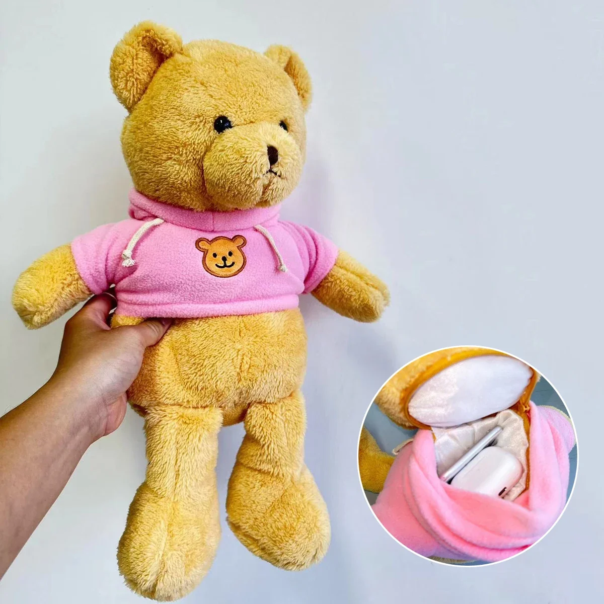 Kids Education Money - Ukryte sejfy 40 cm Pluszowy niedźwiedź