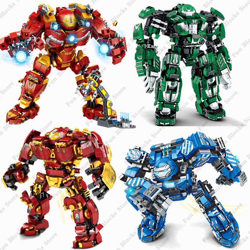 Kids Education Movies - Marvel Model superbohaterów IRON Hulkbuster maszyna