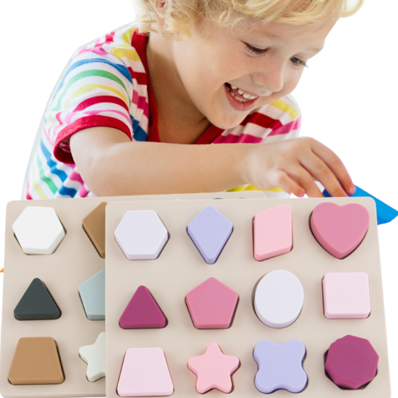 Kids Educational Game 2 - Bitable silikonowe Puzzle zabawki Montessori dla