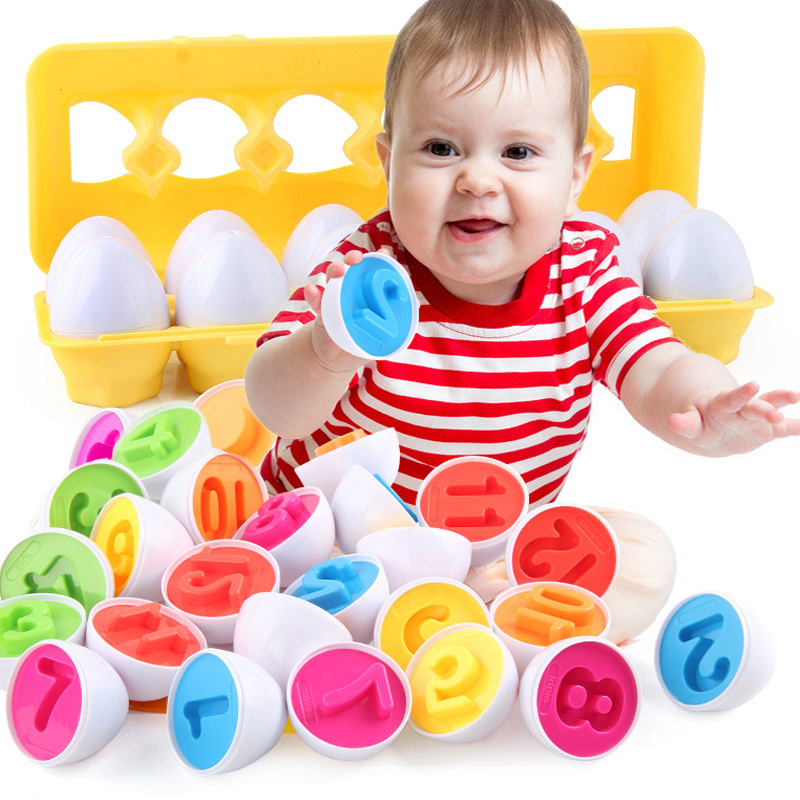 Kids Educational Game 2 - Montessori Inteligentne Jajka Zabawka dla Dzieci