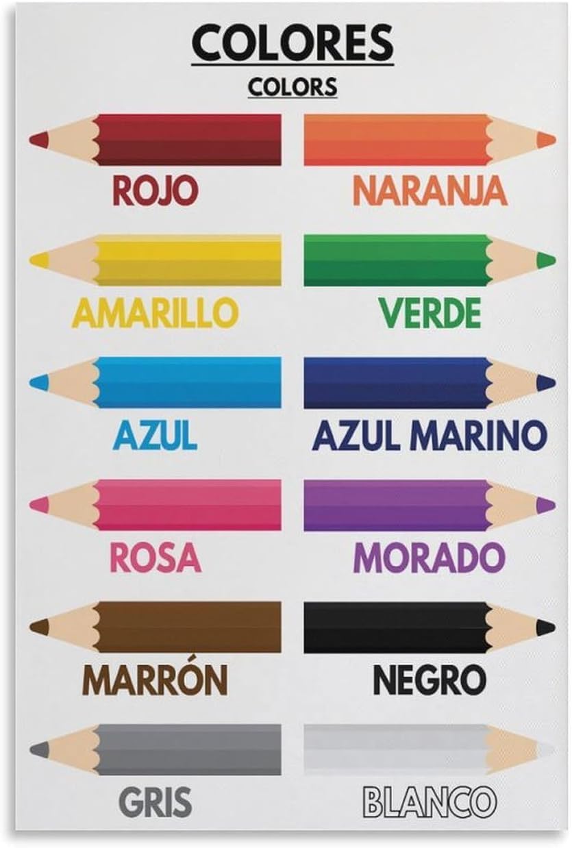 Kids Education Name - 1p, Nazwy kolorów dla dzieci, język