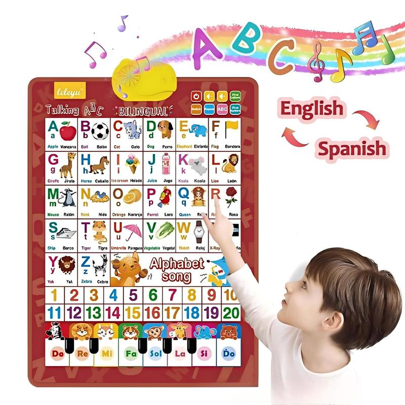 Kids Educational Poster - Interaktywny plakat edukacyjny dla dzieci, dwujęzyczny