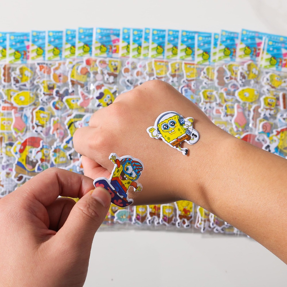 Kids First Education - 12-pakowe naklejki 3D SpongeBob - urocze