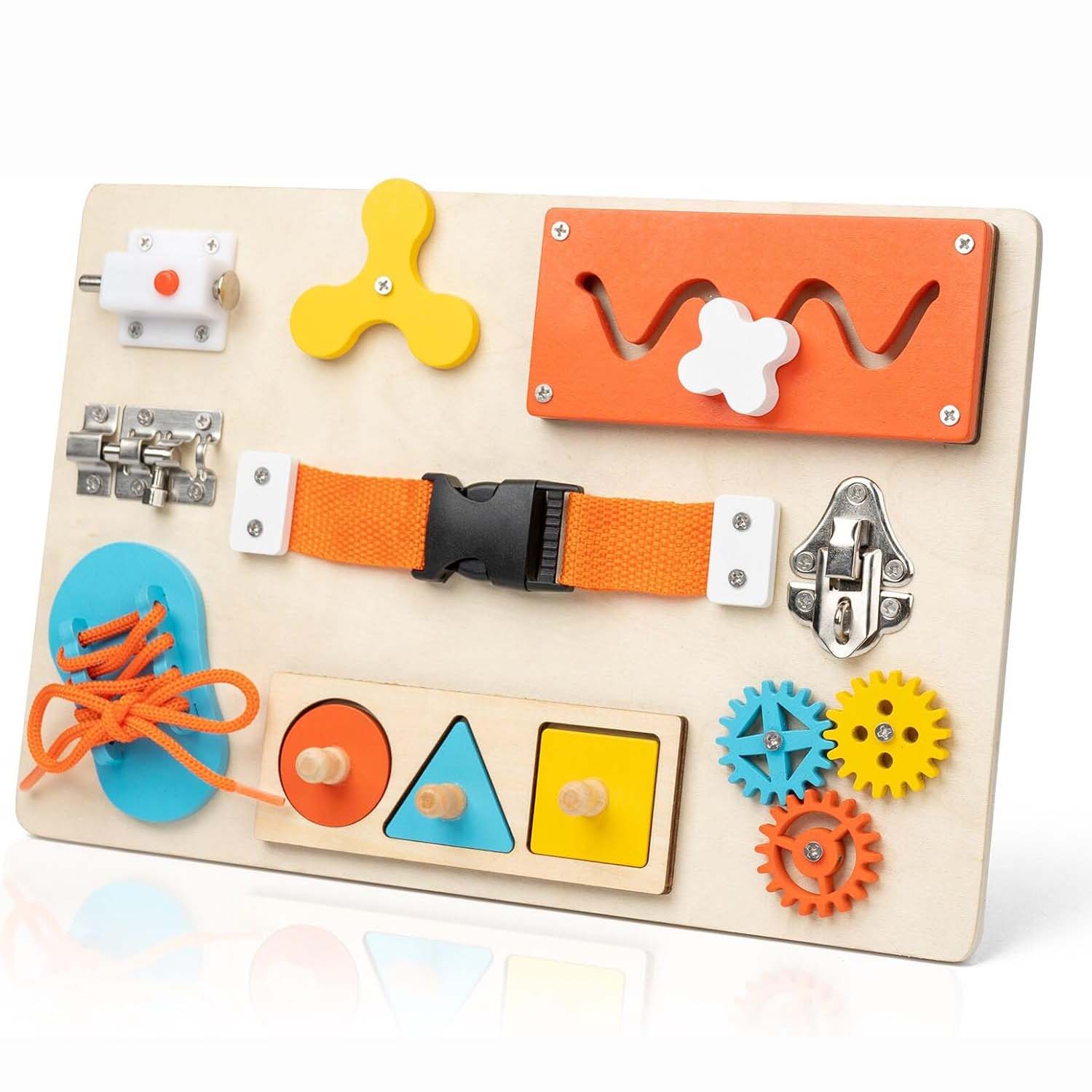 Kids Educational Box - Tablica Manipulacyjna Montessori dla Niemowląt i