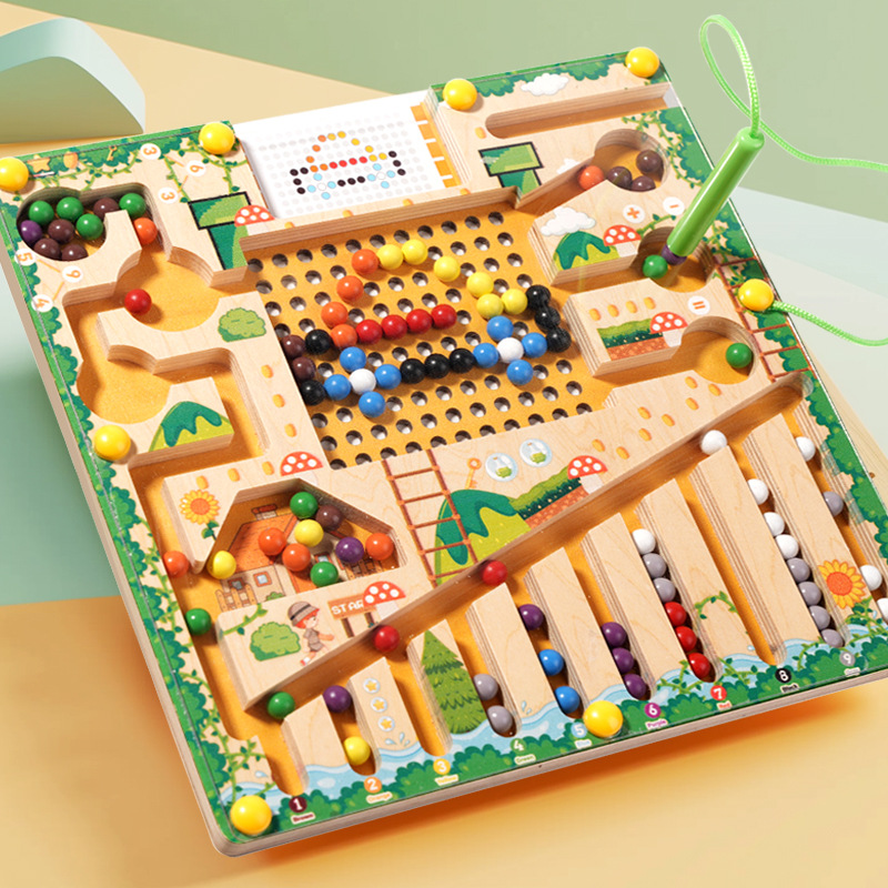 Kids Educational Box - Gry sortowania magnetycznego Puzzle Montessori zabawki