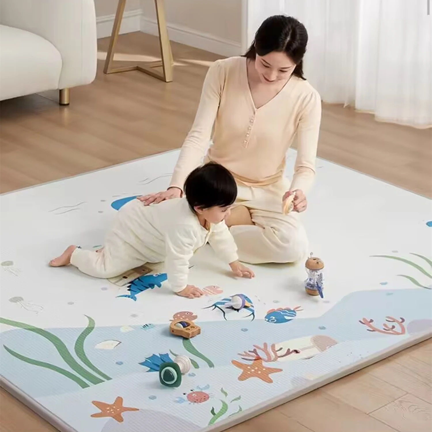 Kids Education Bd - Wodoodporna Gruba Mata do Zabawy dla