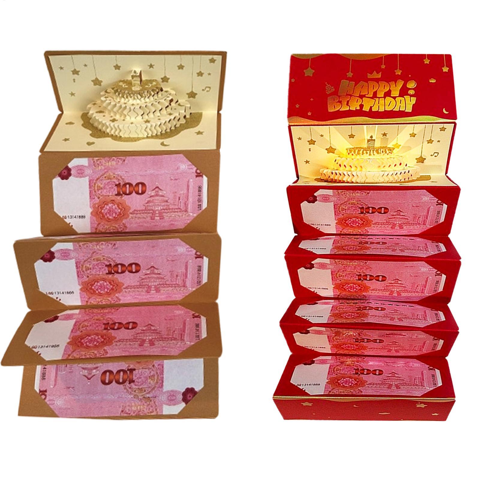 Kids Education Money - Kartka 3D w kształcie tortu urodzinowego