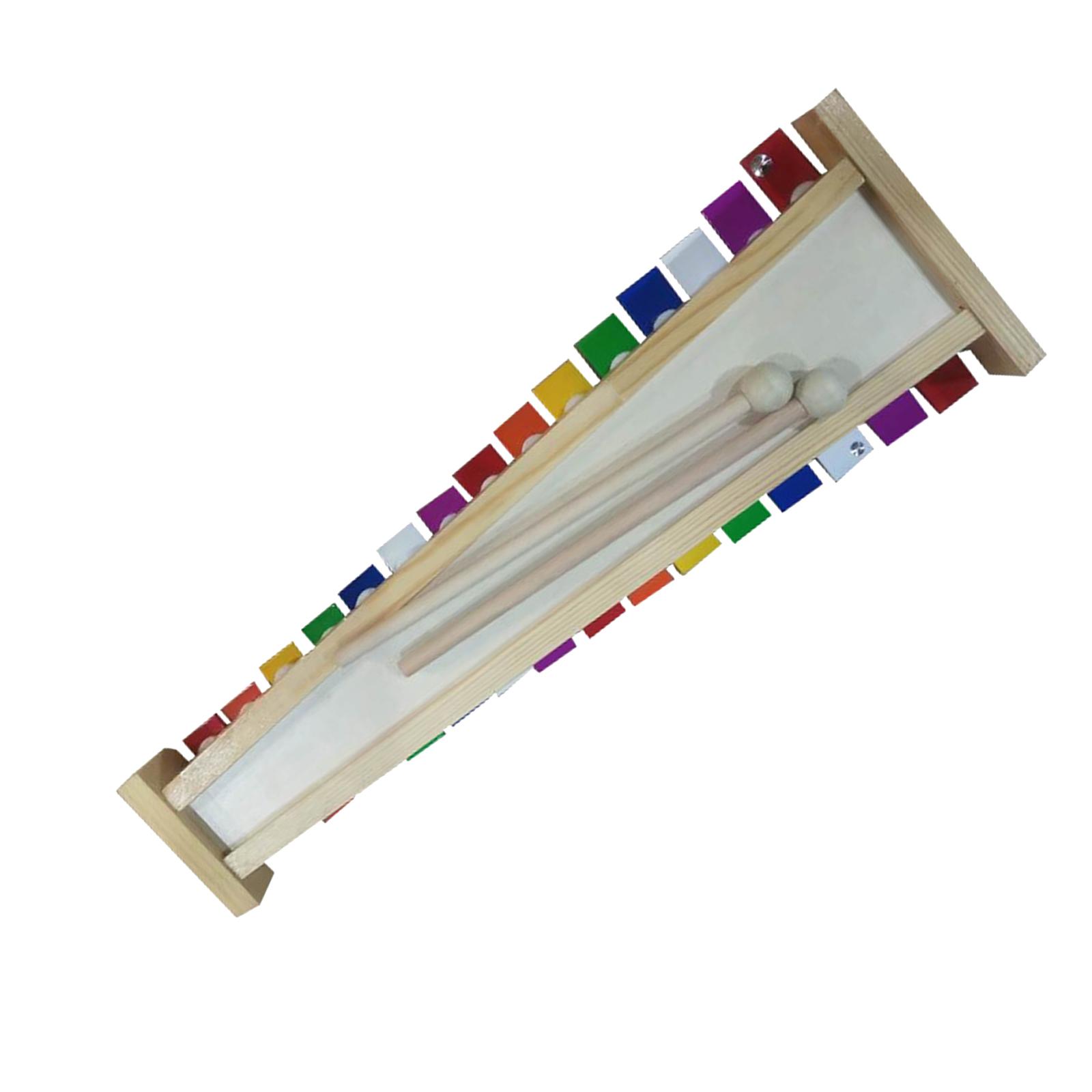 Kids Education Bell - Ksylofon 15-tonowy z dzwonkami, instrument perkusyjny