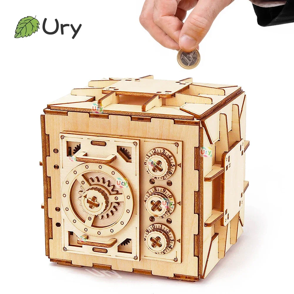 URY Drewniane puzzle 3D Hasło  – Kids Education Money recenzja i cena
