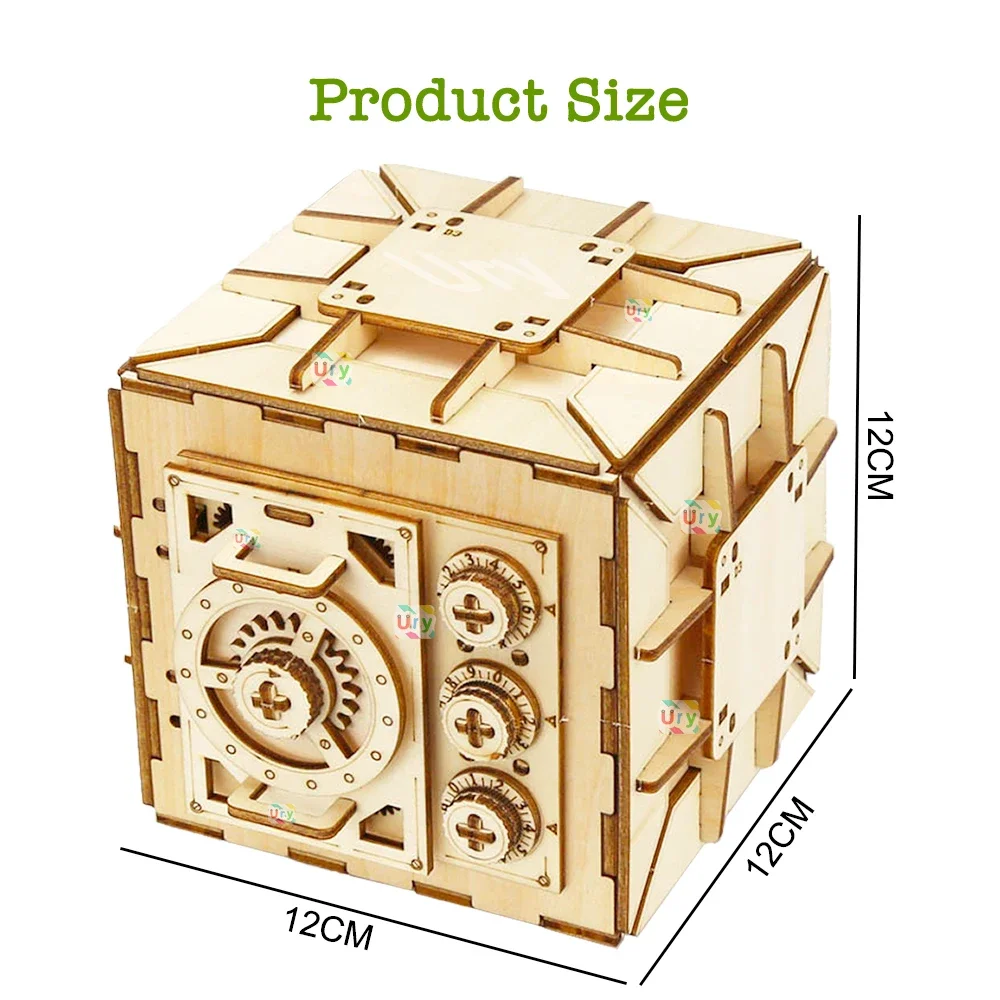 URY Drewniane puzzle 3D Hasło  – Kids Education Money recenzja i cena