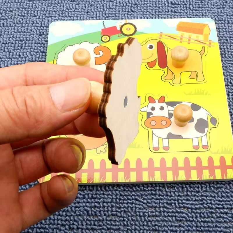 Drewniane puzzle dla dzieci Mo – Kids Educational Game 2 recenzja i cena