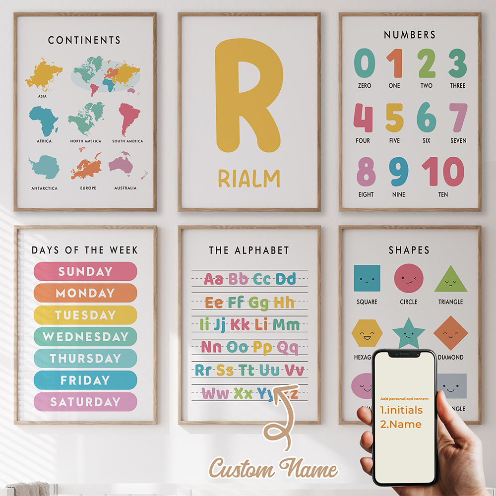 6 szt. Personalizowane edukacy – Kids Education Name recenzja i cena