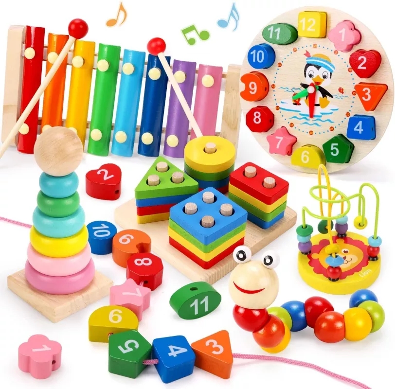 Drewniane zabawki Montessori d – Kids Educational Game 2 recenzja i cena