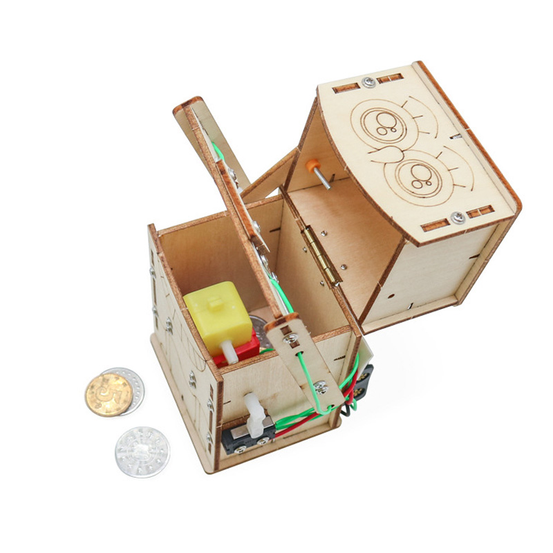 Drewniany elektryczny robot do – Kids Education Money recenzja i cena