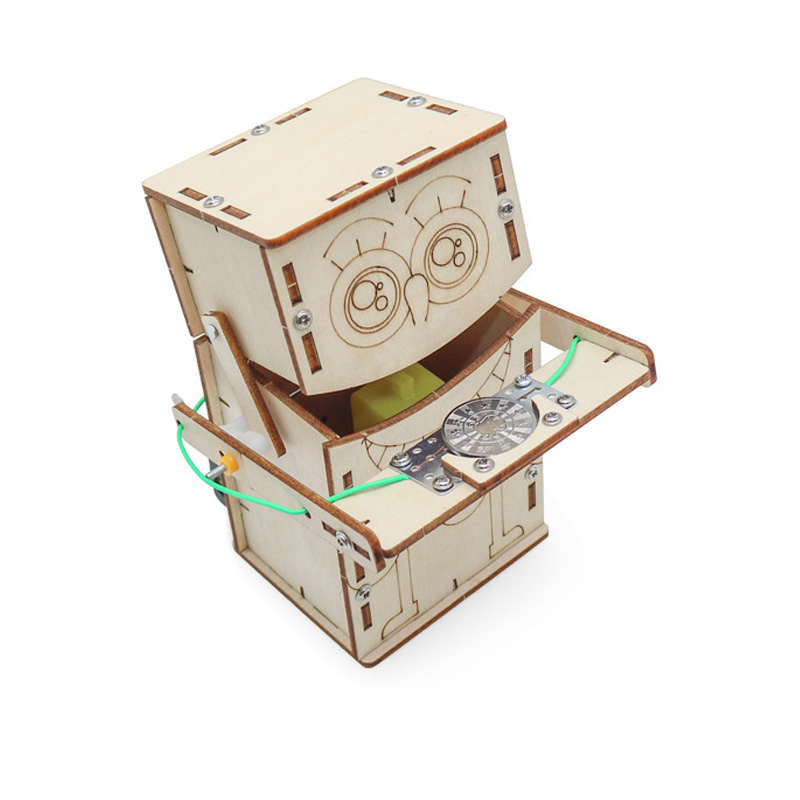 Drewniany elektryczny robot do – Kids Education Money recenzja i cena