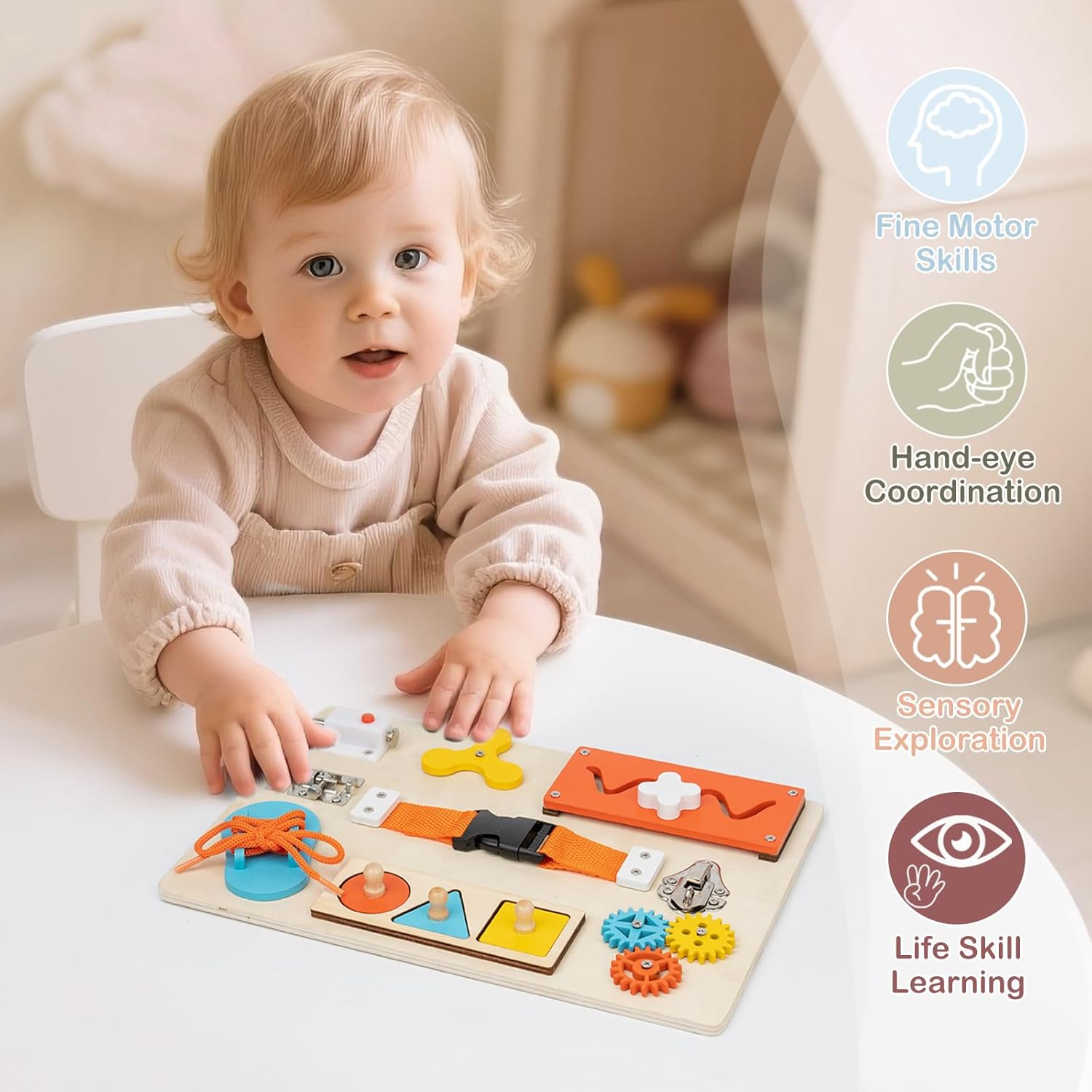 Tablica Manipulacyjna Montesso – Kids Educational Box recenzja i cena