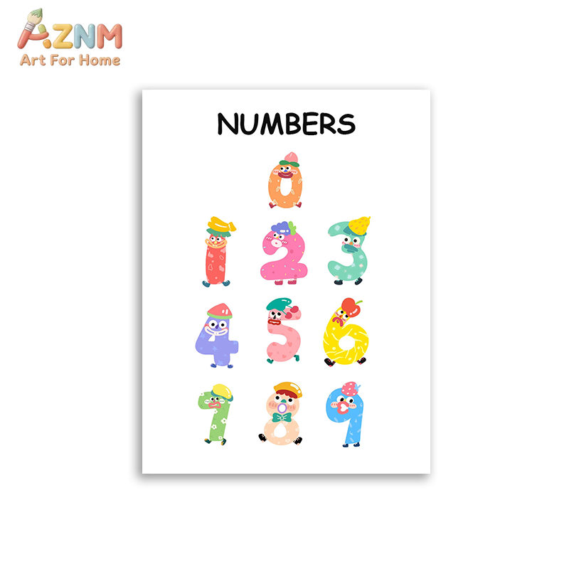 AZNM Edukacyjny Alfabet i Cyfr – Kids Educational Poster recenzja i cena