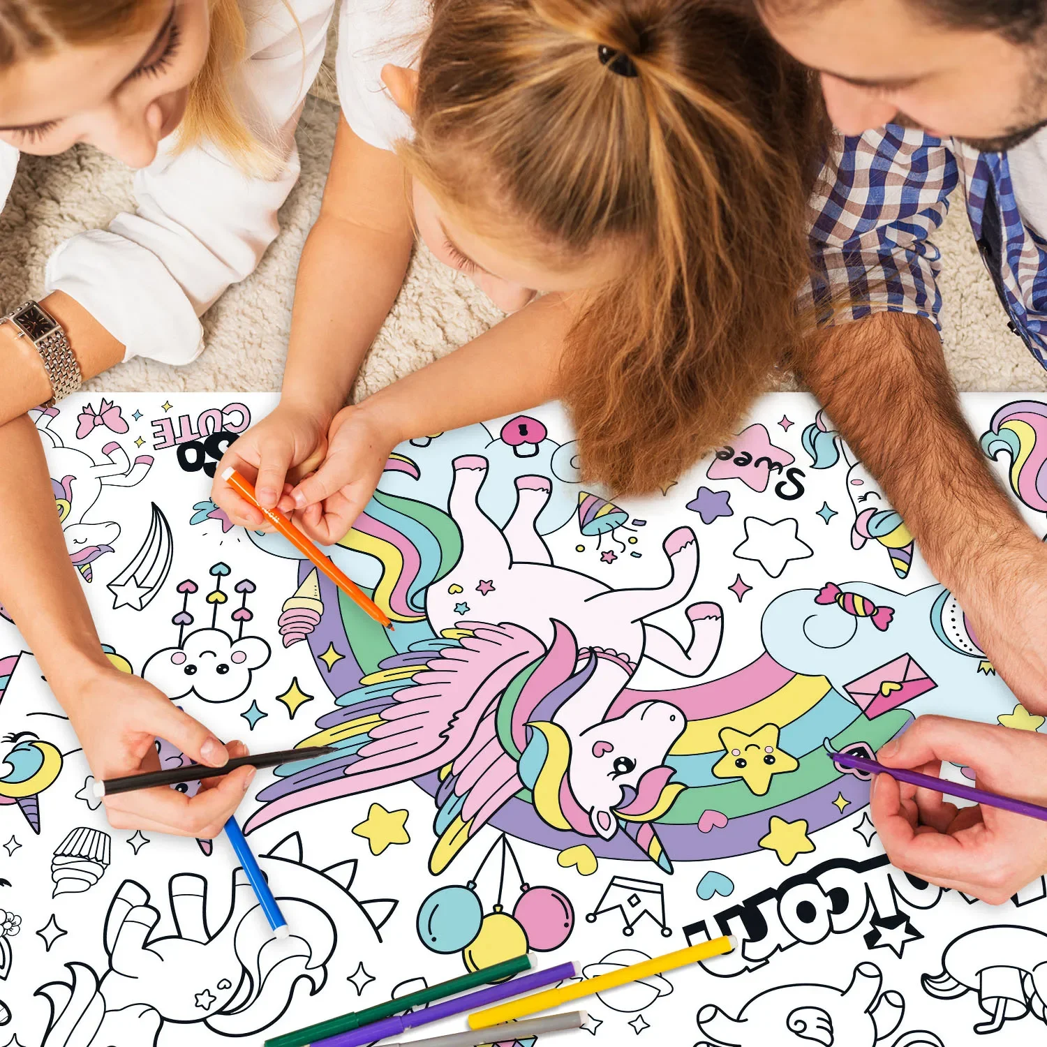 Nowe kolorowanki z jednorożcam – Kids Educational Poster recenzja i cena