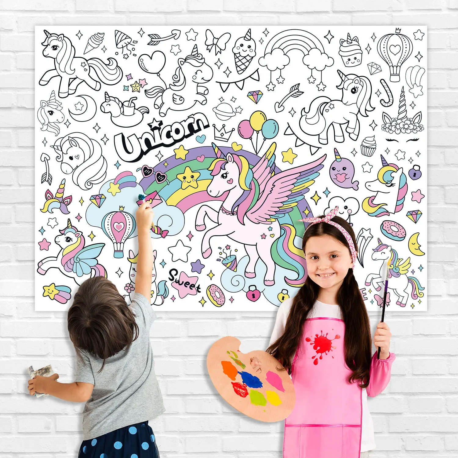 Nowe kolorowanki z jednorożcam – Kids Educational Poster recenzja i cena