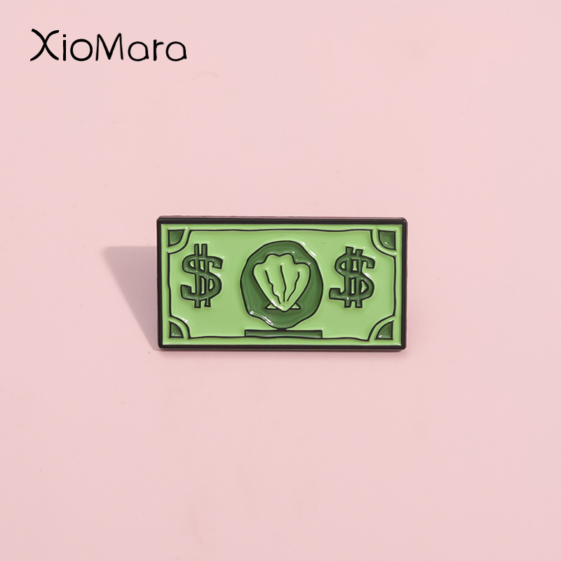 Zielony Symbol USD Emalia Szpi – Kids Education Money recenzja i cena
