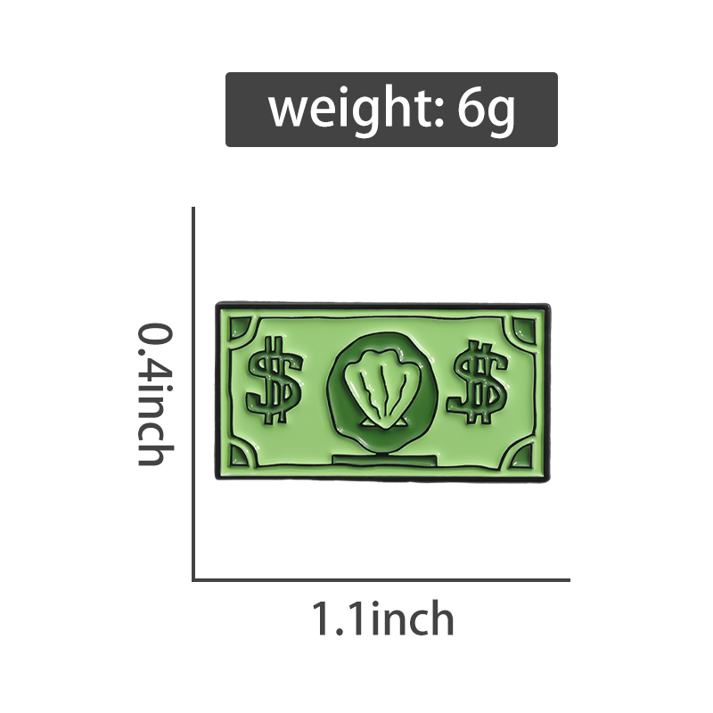 Zielony Symbol USD Emalia Szpi – Kids Education Money recenzja i cena