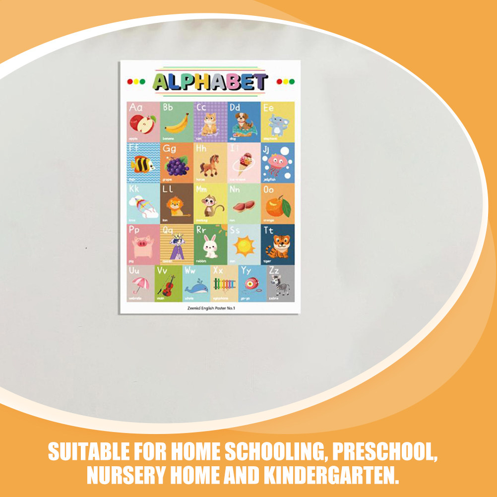 12 arkuszy plakatów z kreskówk – Kids Educational Poster recenzja i cena