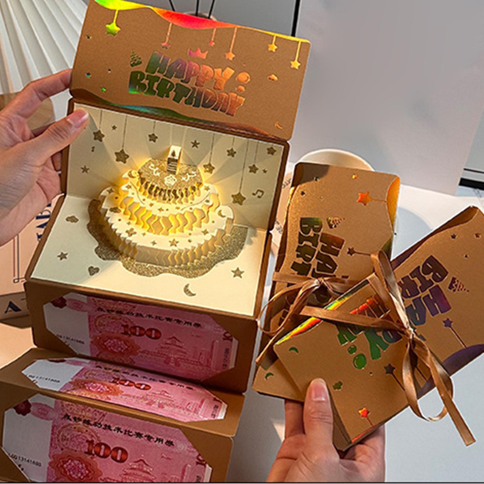 Kartka 3D w kształcie tortu ur – Kids Education Money recenzja i cena