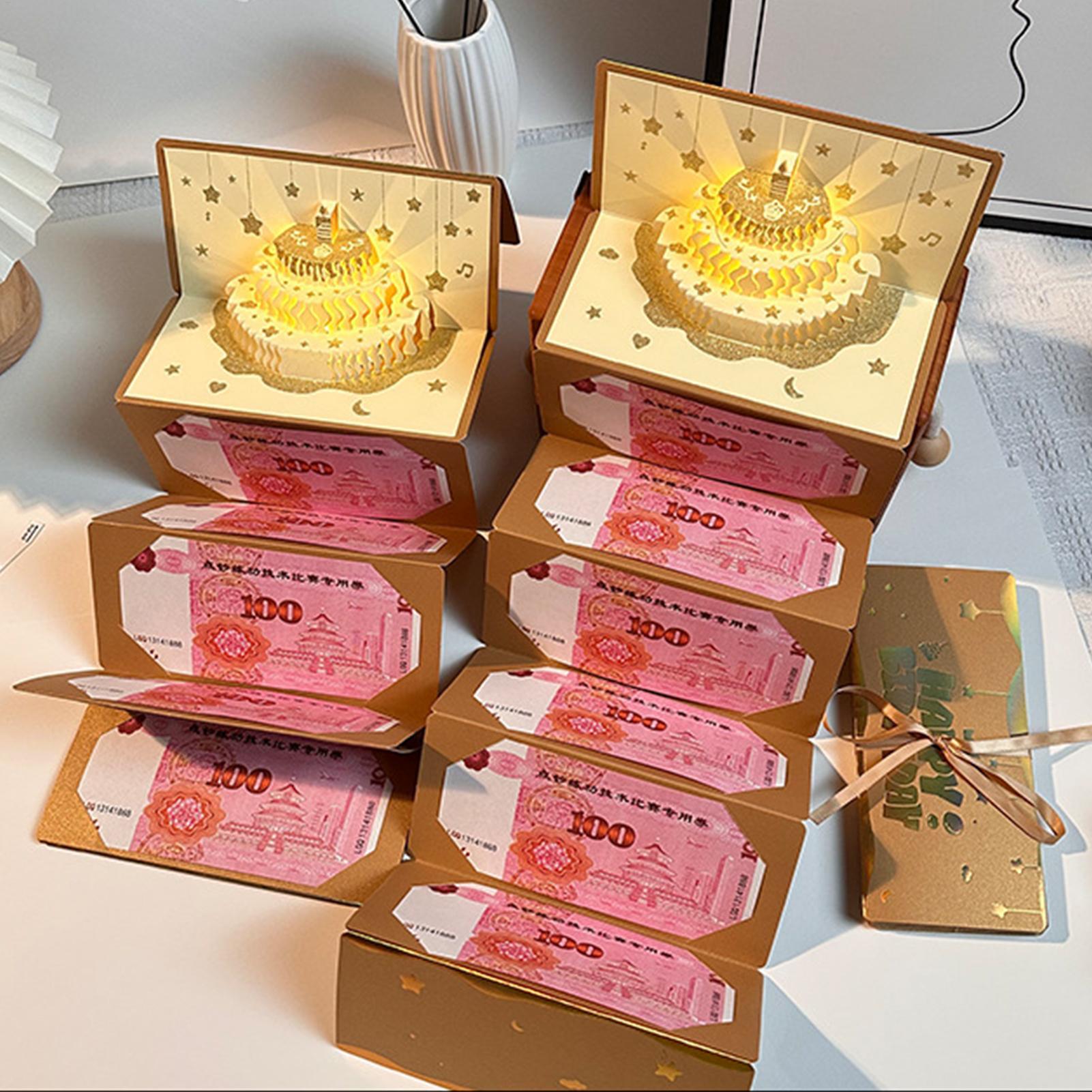 Kartka 3D w kształcie tortu ur – Kids Education Money recenzja i cena
